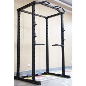 1000lb Capacity Multi-Function Adjustable Power Cage Power Rack w/ Optional Lat Pull-down & Cable Crossover, Power Cage Only