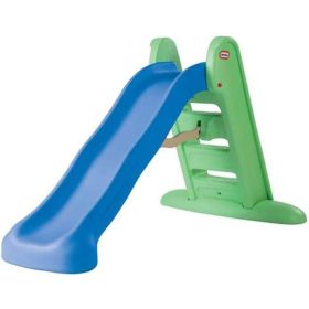 Tikes Easy Store Large Slide , Blue/Green