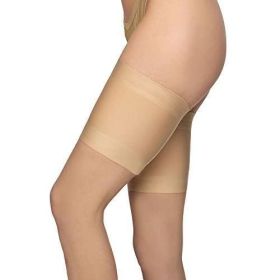 Women Elastic Thigh Bands Anti Chafing X-Large Natural Color Prevent Thigh Rubbing Satin Lined Protector Anti Slip Silicone