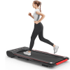 Under Desk Walking Pad Treadmill Foldable with Handlebar Remote Controll, 300 LB Capacity