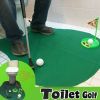 Toilet Golf Game Set ; Practice Mini Golf In Any Restroom/Bathroom; Great Toilet Time Funny Gag Gifts For Golfer