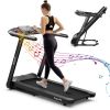 4.75HP Folding Treadmill with Preset Programs Touch Screen Control