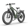 AOSTIRMOTOR New Pattern King 26" 1000W Electric Bike 26in Fat Tire 52V15AH Removable Lithium Battery for Adults