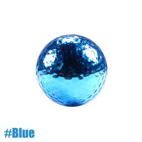 1Pcs Dia 42.7mm Metallic Plated Colored Golf Balls Fancy Match Opening Goal Best Gift Durable Construction For Sporting Events (Color: Blue)