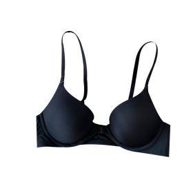 Smooth bra with boning (Color: Black, size: 34/75AB)