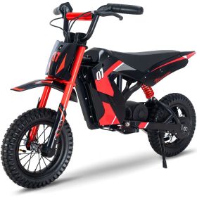 EVERCROSS EV12M Electric Dirt Bike,300W Electric Motorcycle,15.5MPH & 9.3 Miles Long-Range,3-Speed Modes Motorcycle (Color: Red)