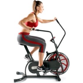 Marcy Air-Resistance Exercise Fan Bike With Dual Acction Handlebars (Default: Default)