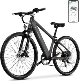 Electric Bike for Adults,Electric Bicycle 23MPH,26" Tire,Peak 500W Motor,Range 40 Miles,7-Speed,Commuter Electric Bike (Color: M612 Black)