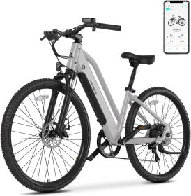 Electric Bike for Adults,Electric Bicycle 23MPH,26" Tire,Peak 500W Motor,Range 40 Miles,7-Speed,Commuter Electric Bike (Color: C622 37Miles)