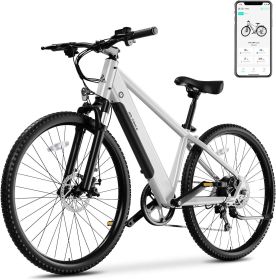 Electric Bike for Adults,Electric Bicycle 23MPH,26" Tire,Peak 500W Motor,Range 40 Miles,7-Speed,Commuter Electric Bike (Color: M612 37Miles)