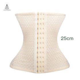 Waist trainer shaper corset slimming Belt underwear body shaper shapewear faja slimming belt tummy Sheath (Color: beige 3)