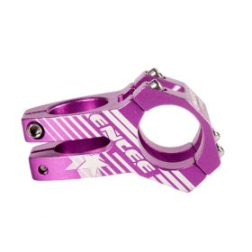 MTB Stem Useful Stable Performance Lightweight Design Aluminum Alloy MTB Handlebar Riser Stem Riding Parts (Color: Purple)