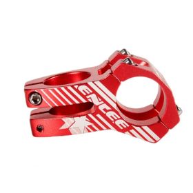 MTB Stem Useful Stable Performance Lightweight Design Aluminum Alloy MTB Handlebar Riser Stem Riding Parts (Color: Red)