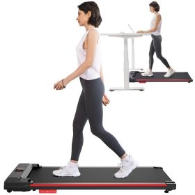 Walking Pad, Under Desk Treadmill, Portable Treadmills for Home/Office, Walking Pad Treadmill with Remote Control, LED Display (Color: Red)