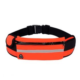 Velocity Water-Resistant Sports Running Belt and Fanny Pack for Outdoor Sports (Color: Orange)