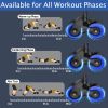 1pc Rebound Abdominal Roller Wheel For Abdominal Exercise Fitness With Knee Mat; Home Fitness Equipment For Abs Workout