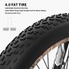 AOSTIRMOTOR 26" 1500W Electric Bike Fat Tire 48V 15AH Removable Lithium Battery for Adults S18-1500W